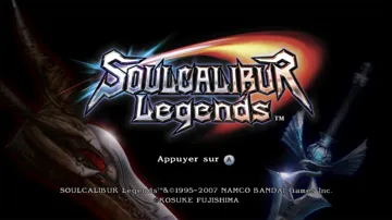 Soulcalibur- Legends screen shot title